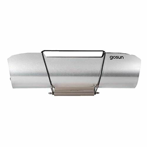 Tragbarer Solarofen mit silbernem Gehäuse