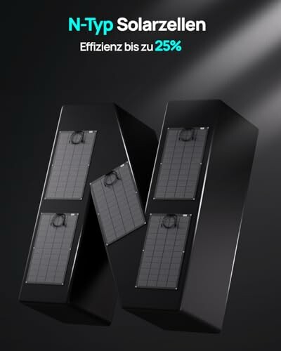 Zwei N-förmige Solarzellenmodule mit hoher Effizienz