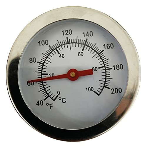 Rundes Zifferblatt-Thermometer mit Celsius- und Fahrenheit-Anzeige