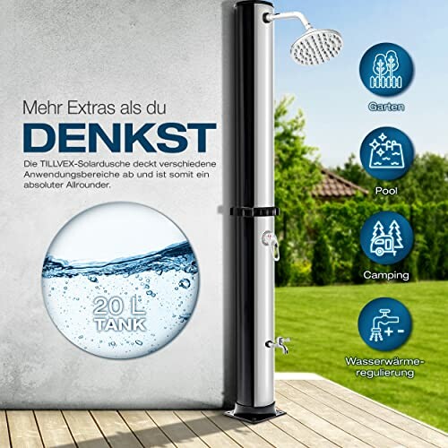 tillvex Solardusche 20 Liter