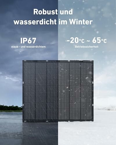 Solarmodul mit Temperaturbereich und Wasserdichtigkeit