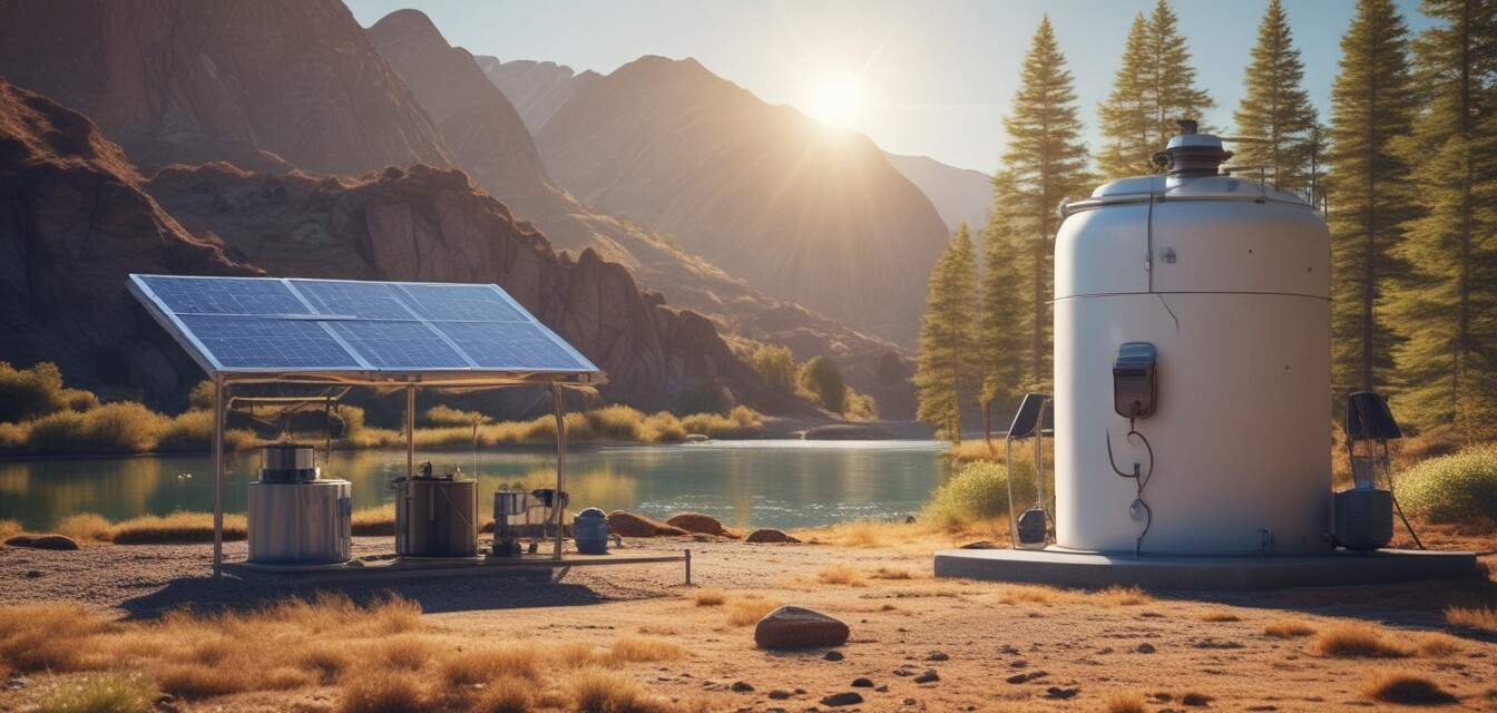 Solarbetriebene Wasseraufbereitung