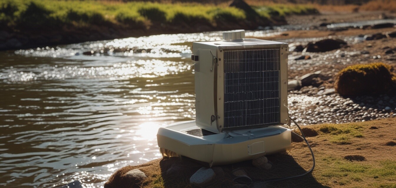 Solarbetriebene Wasseraufbereitung im Einsatz
